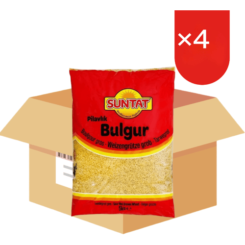 Suntat bulgur-tarwegrutten 4 x 5 kg