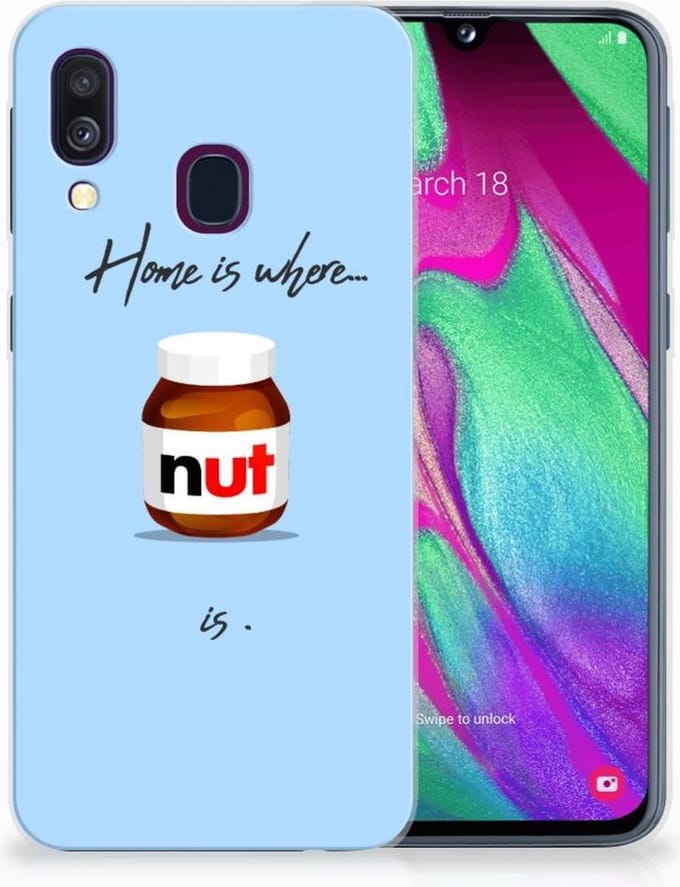 Samsung Galaxy A40 Siliconen Case Nut Home