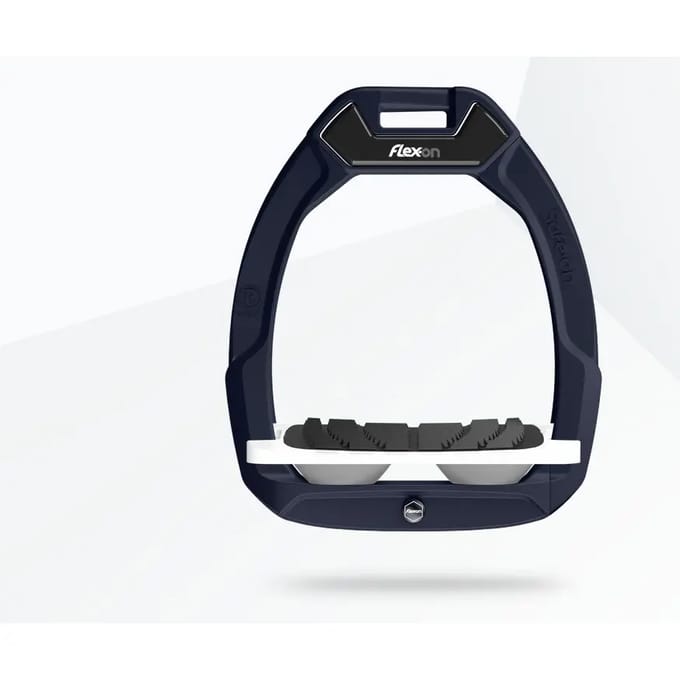 Inclinatie Grip Veiligheid Stirrup Blauw/Wit/Grijs Flex-On Safe-On