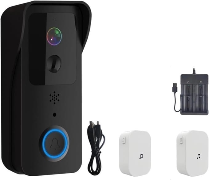 Slimme Video Deurbel - Digitale Intercom - Home Beveiliging - 1080P HD Camera - 140x45.5x27.5 mm