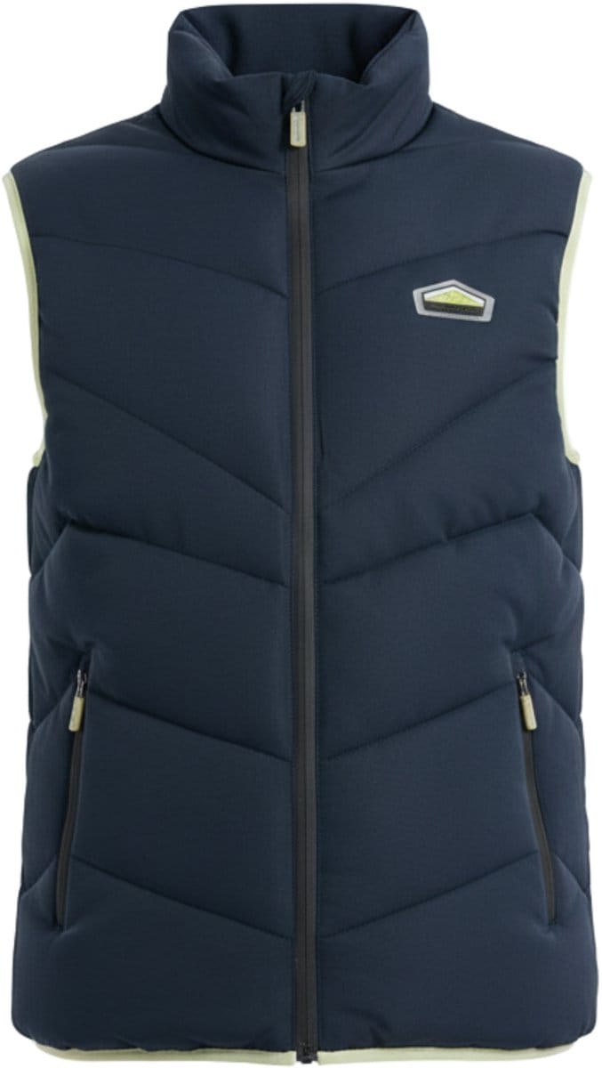 OMBRE Gilet - Regular Fit - Rits - Effen Marine S/M