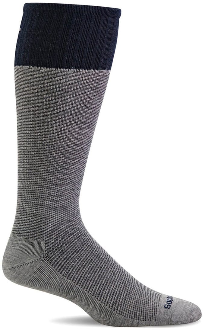 Sockwell - 1-Pack - Heren Kniekousen - Lichte Compressie - Heren - grijs - 39-43 - SW20M