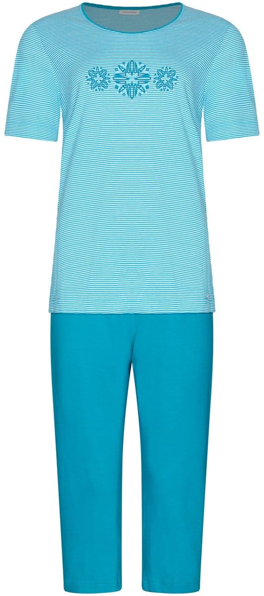 Pastunette - Pyjama - Ipanema - Katoen - Turquoise - Maat 38
