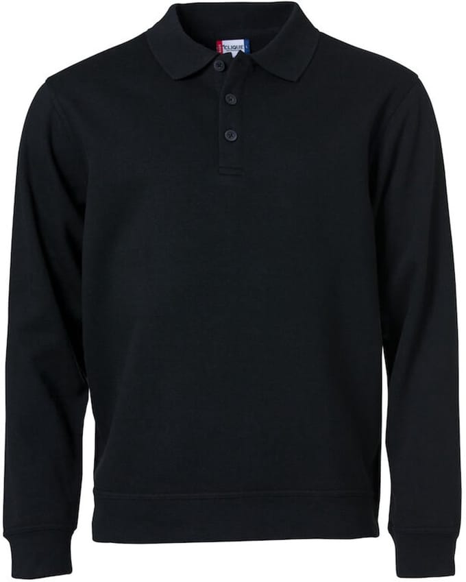 Clique Basic Polo Sweater 021032 - Zwart - S