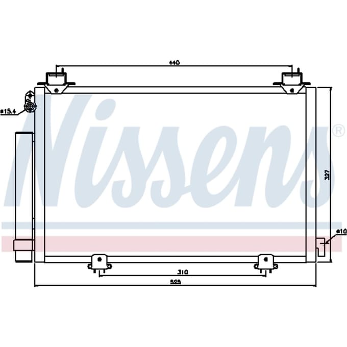 Condensator, airconditioning NISSENS 94590