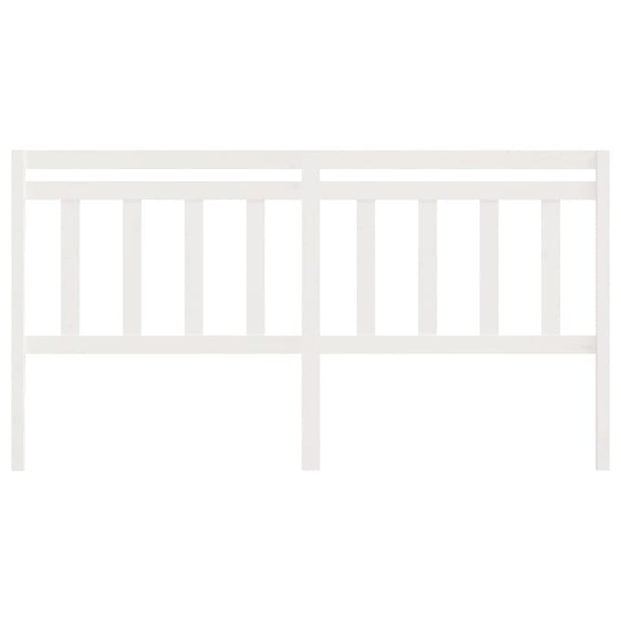 vidaXL - Hoofdbord - 186x4x100 - cm - massief - grenenhout - wit
