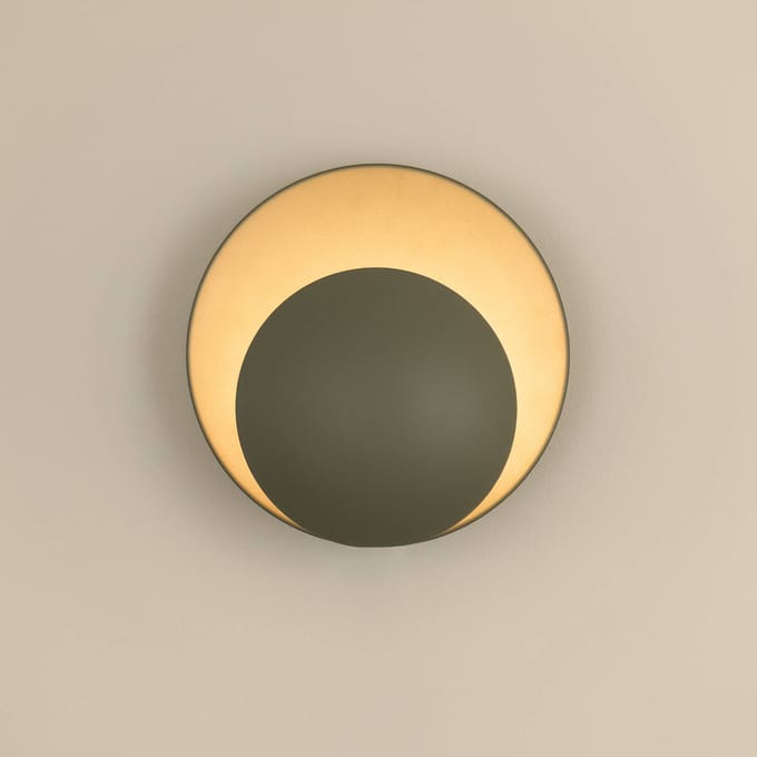 Globen Lighting wandlamp ORBIT, groen, metaal, Ø 30 cm