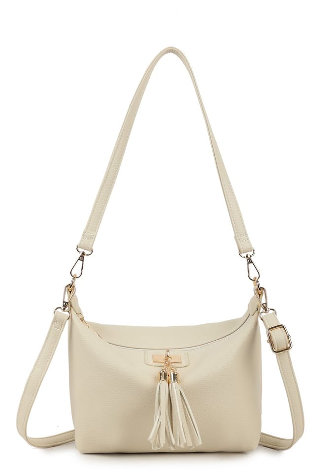 Giuliano kunstlederen schoudertas Nella -Dames -Beige