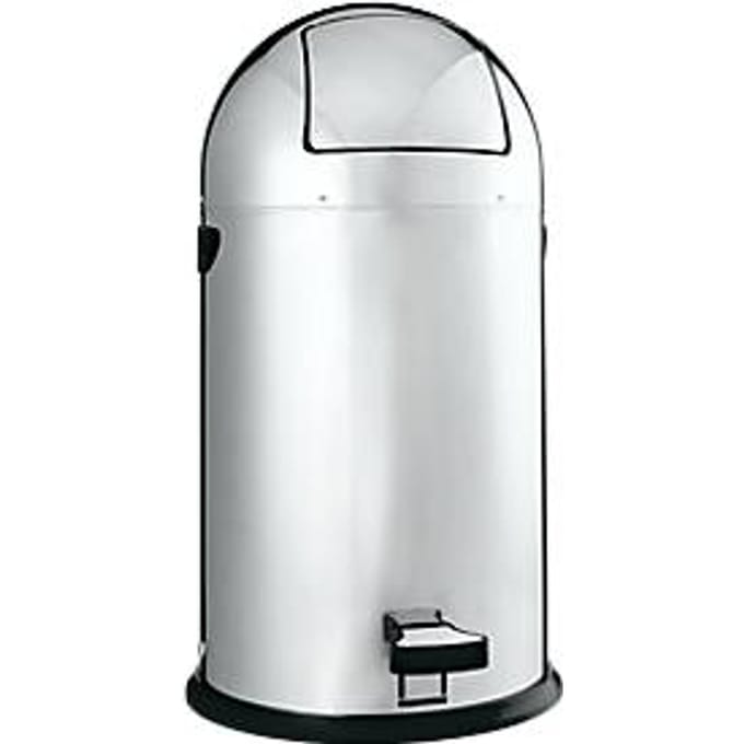 Pedaalafvalverzamelaar, rvs, 33 liter