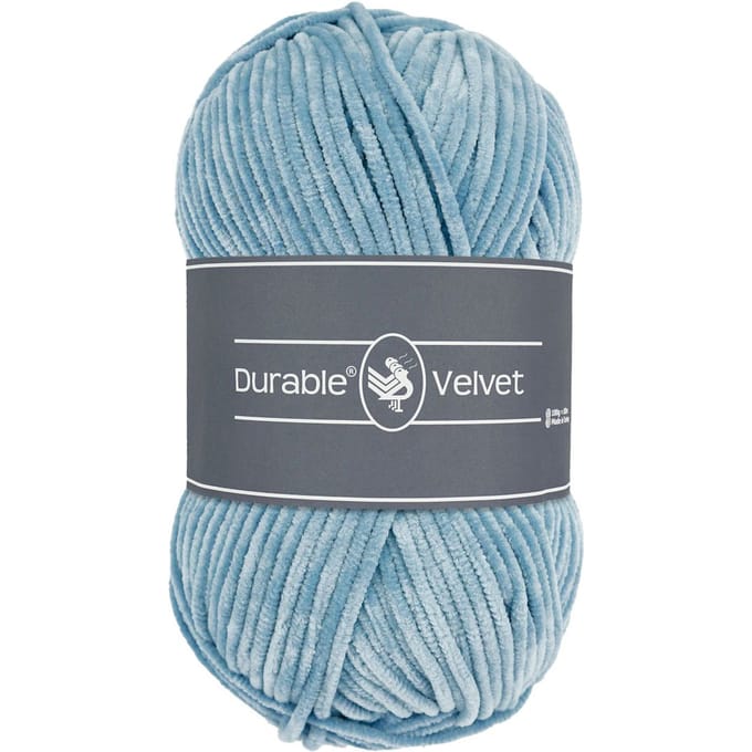 Durable Velvet - 289 blue grey - Chenille Garen