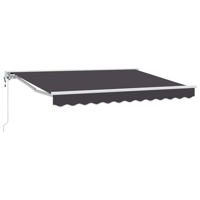 vidaXL Zijde Frame Antraciet 250 x 200 cm Polyester met PU-coating
