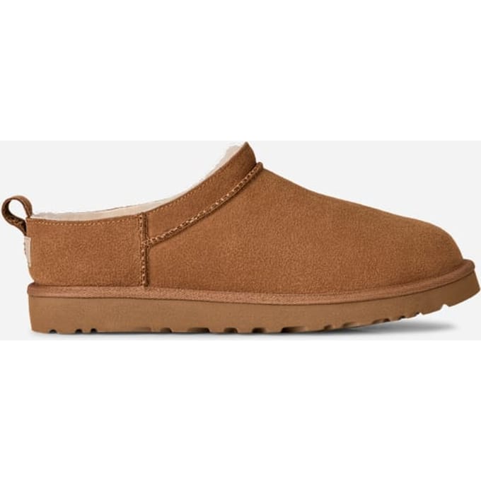 UGG® Classic Micro Boot in Brown, Size 12, Suede/Polyester
