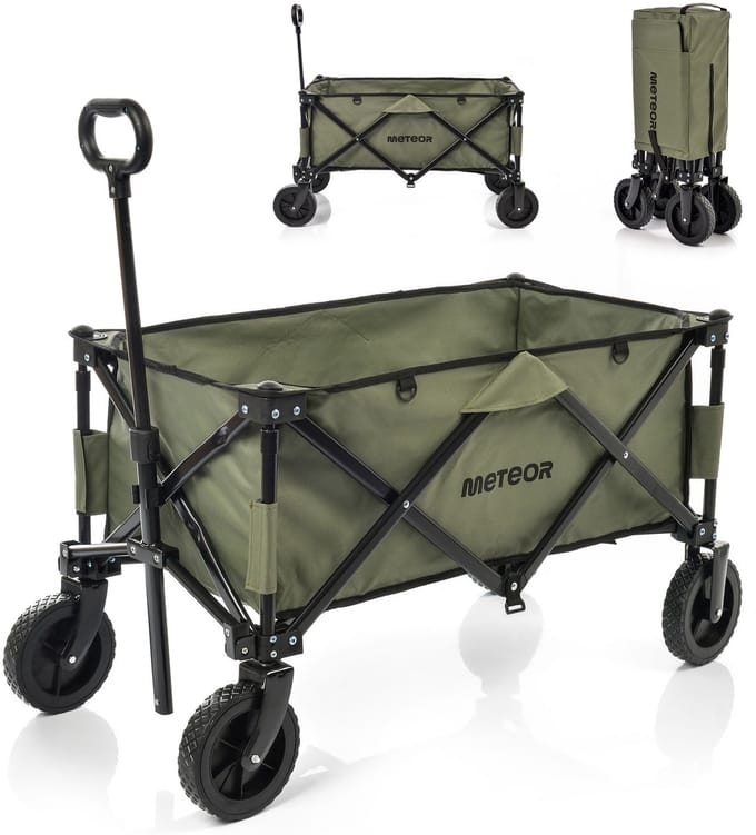 Meteor X-300 - Vouwtransportwagen - donker groen