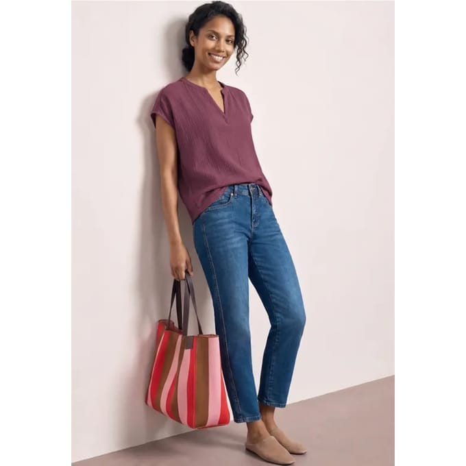 Blouse shirt van mousseline