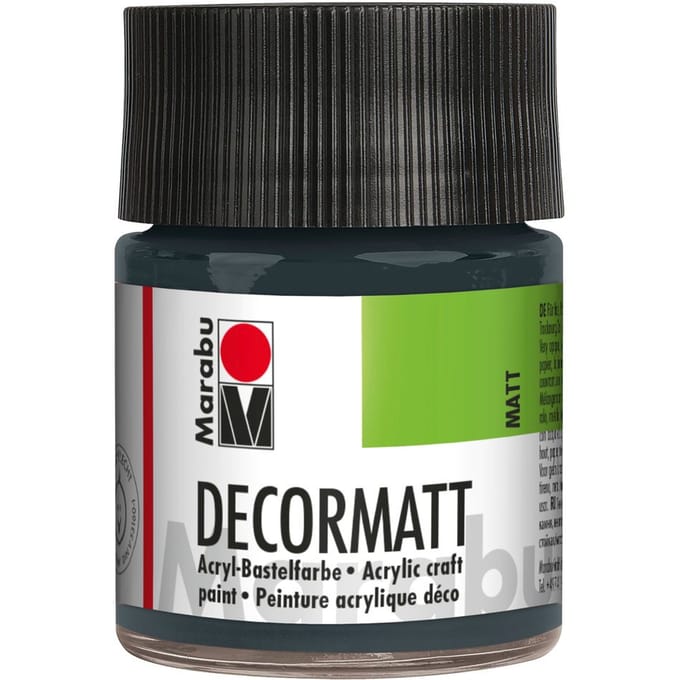 Marabou Decormatt, 50ml - Donkergrijs