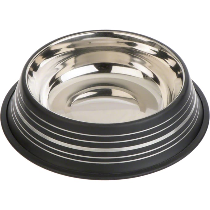 - 450 ml, Ø 20 cm - Silver Line RVS Voerbak Matzwart
