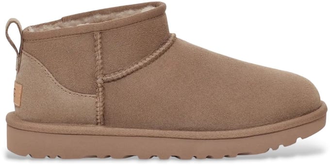 UGG® Classic Ultra Mini for Women in Brown, Size 7, Twinface/Polyester/Leather