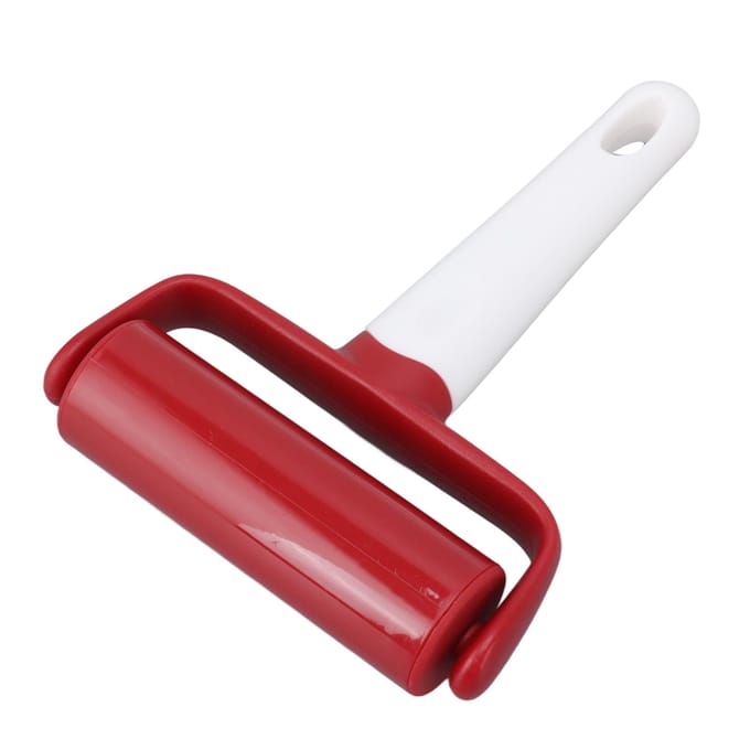 Kleine Deegroller Anti-slip Ophangbaar T-type Plastic Deegroller met Handvat voor Pizza Taartbodem brown