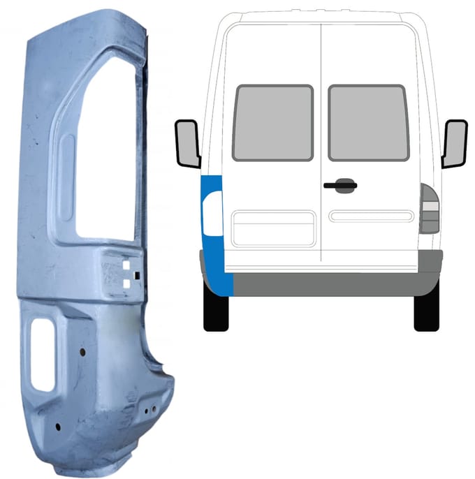Reparatiepaneel achter hoek voor Mercedes Sprinter 1995-2006 / Links