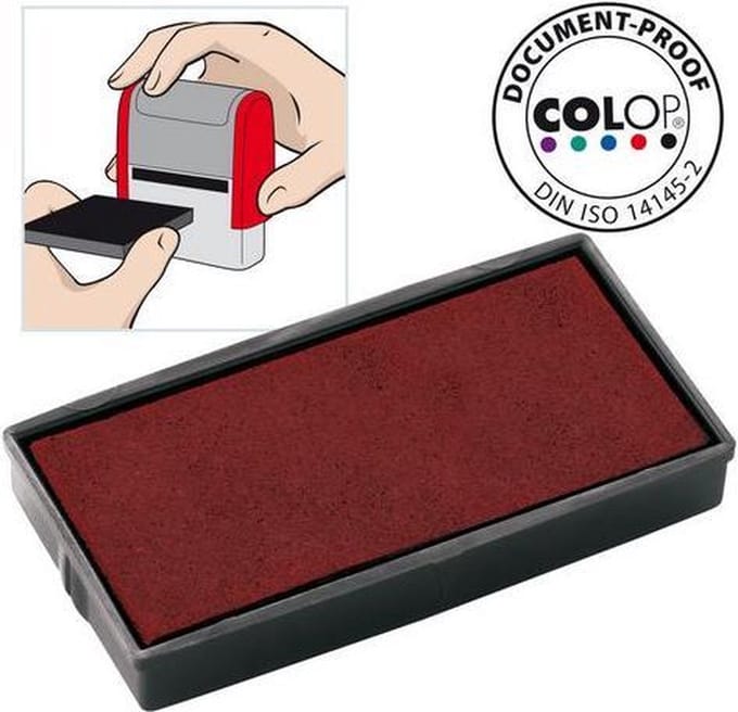 Colop Reserve kussen t.b.v. zelfinktende stempels E/30 rood voor Printer 30 (pak 2 stuks)