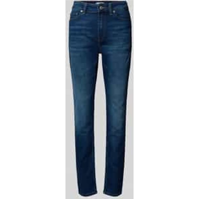Slim fit jeans van katoenmix