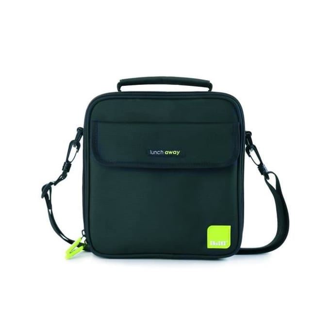 Casier à lunch - IBILI - 753450 - Noir - 22 x 22 x 12 cm - 2 pots verts noir