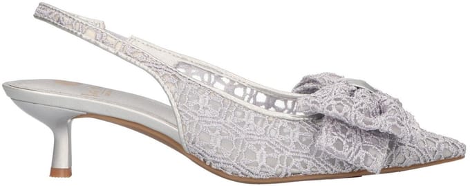 La Strada Slingback Zilver Mesh - Damesschoenen - Maat - 36