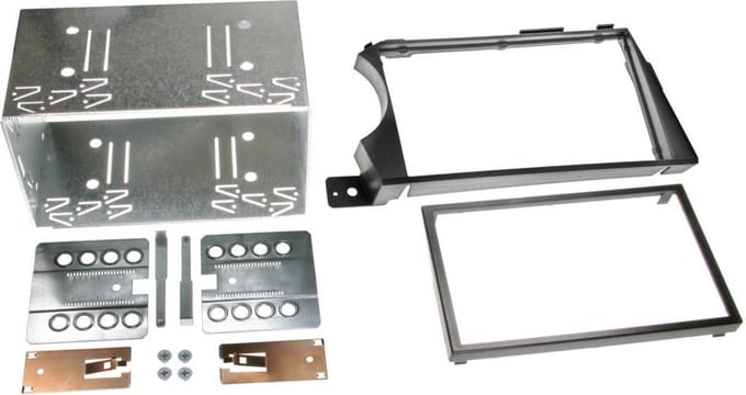2-DIN Paneel geschikt voor SsangYong Actyon (CJ) 2006 - Kleur: Zwart