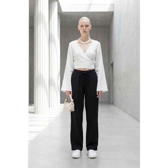 Elastische Taille Rechte Broek