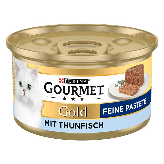 12x85g Gold Paté Tonijn Gourmet Kattenvoer