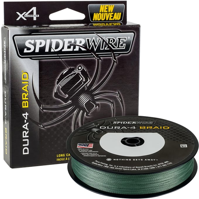 Spiderwire - Lijn gevlochten Dura4 Braid - 300m - Green - Spiderwire