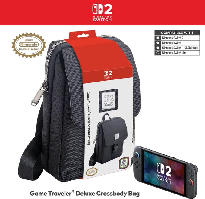 BigBen Interactive Official Vertical Bag - Black (Nintendo Switch 2/Nintendo Switch) - Miscellaneous Accessoires voor spelconsole - Nintendo Switch