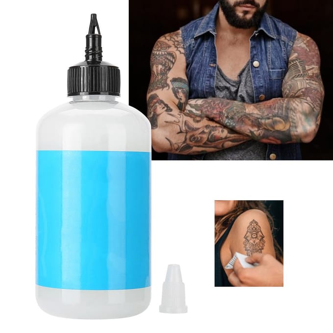 250ml Gel de Solution de Transfer de Tatouage Professionnel Crème de Stencil Primer Stuff blue