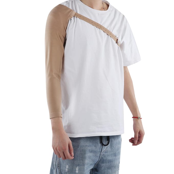 Compressiemouw na borstamputatie Elastische armzwelling Lymfoedeem VerlichtingsmouwS S beige
