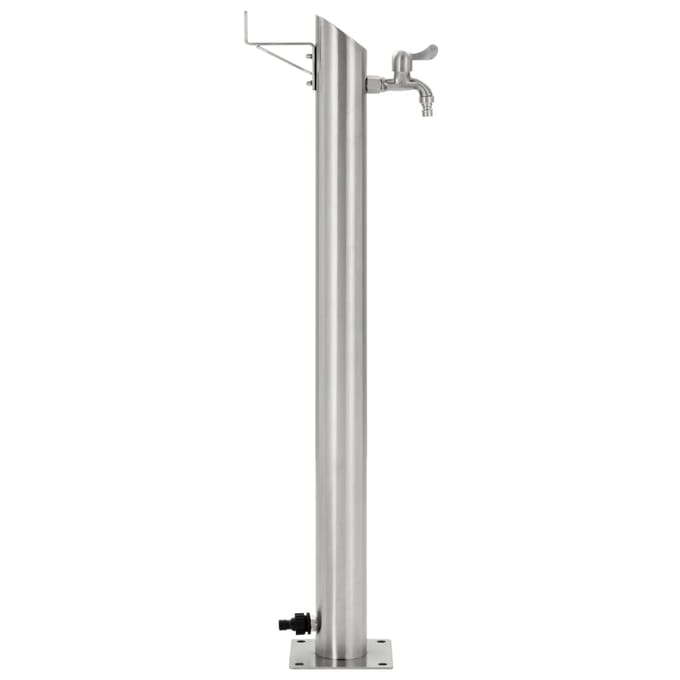 vidaXL - Tuinwaterkolom - rond - 95 - cm - roestvrij - staal