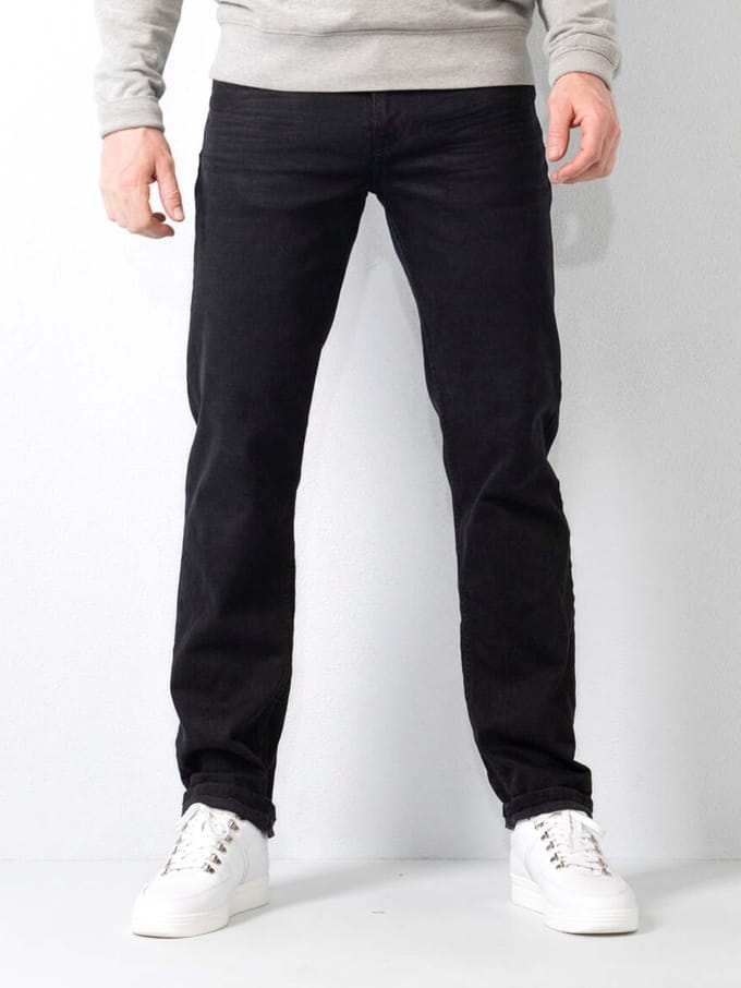 Petrol Industries - Heren Riley Regular Fit Jeans  - Zwart