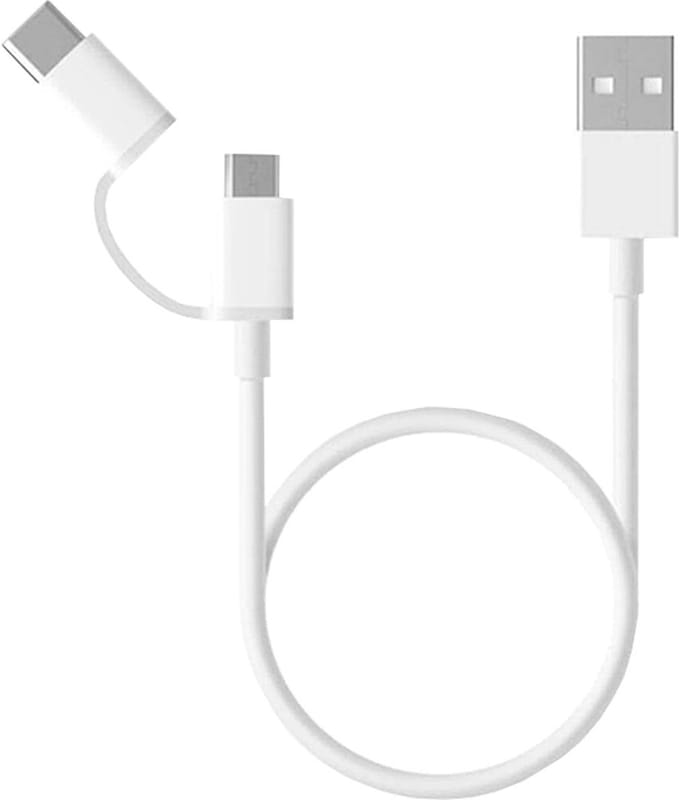 Xiaomi Mi 2-in-1 USB-kabel Micro USB mit Type-C AV / multimedia paneel (30cm)