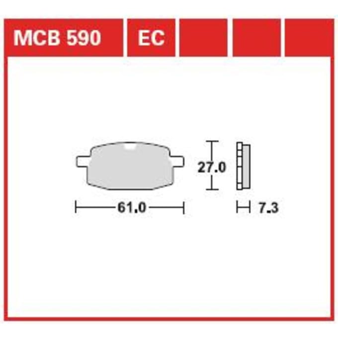 Remblokset TRW MCB590EC
