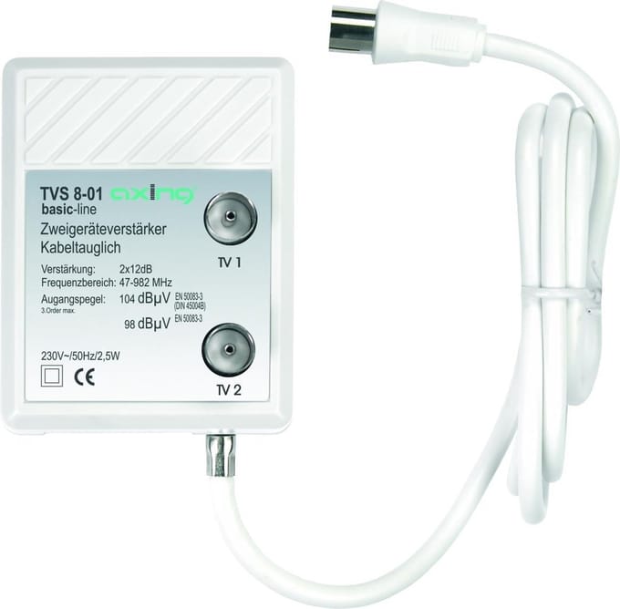 Axing TVS00801 Antenneverdeler 2-voudig