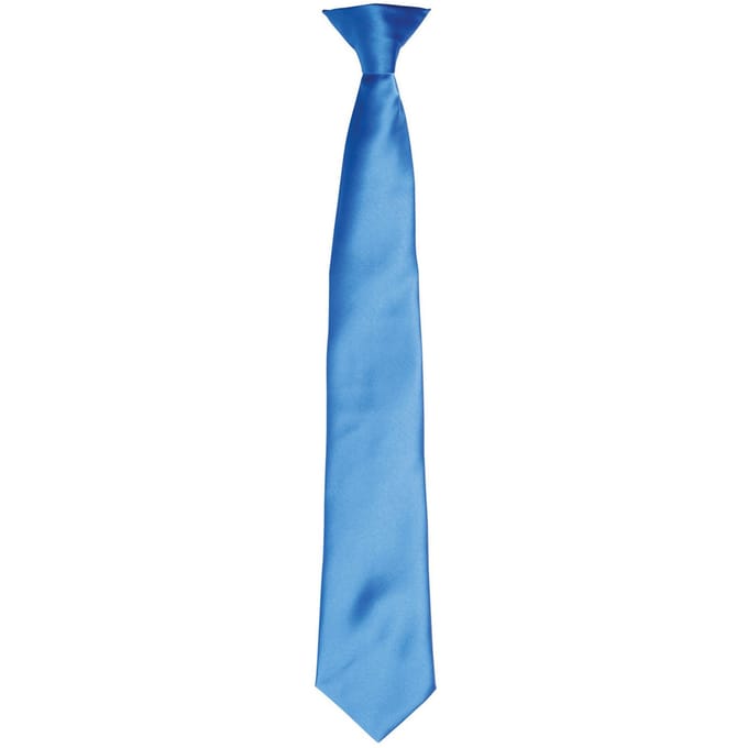 Premier Satijnen stropdas voor volwassenen (Saffierblauw)