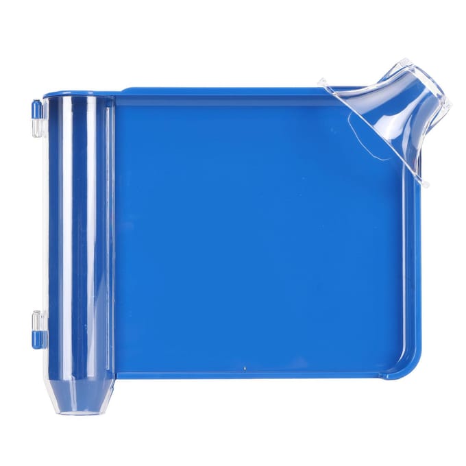 Tablettentelbak met Spatel Plastic Rechterhand Capsule Telbak voor Apotheek Blauw blue