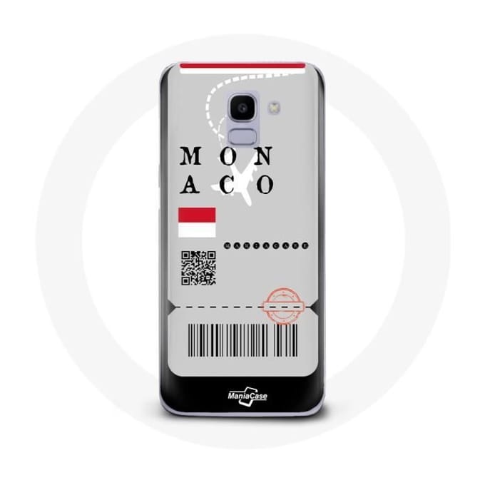 Coque pour Samsung Galaxy A6 2018 Billet d'avion Monaco