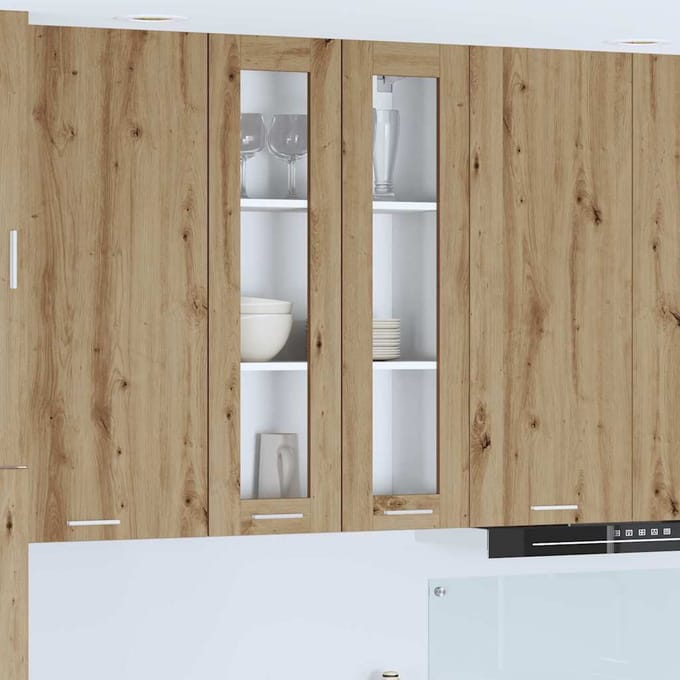 vidaXL - Hangkast - Artisan - Eiken - 60 - x - 31 - x - 100 - cm - Bewerkt - hout