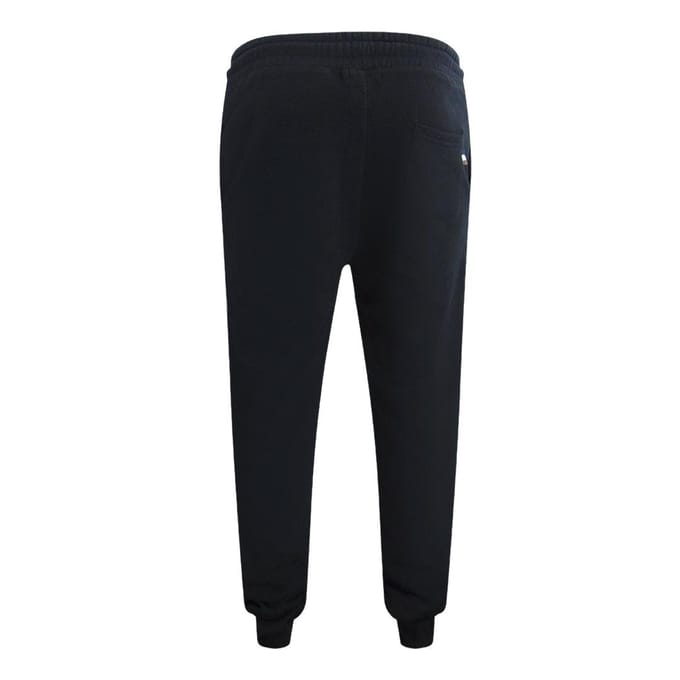Aquascutum Heren Active Basic Geribde Joggingbroek (Zwart)