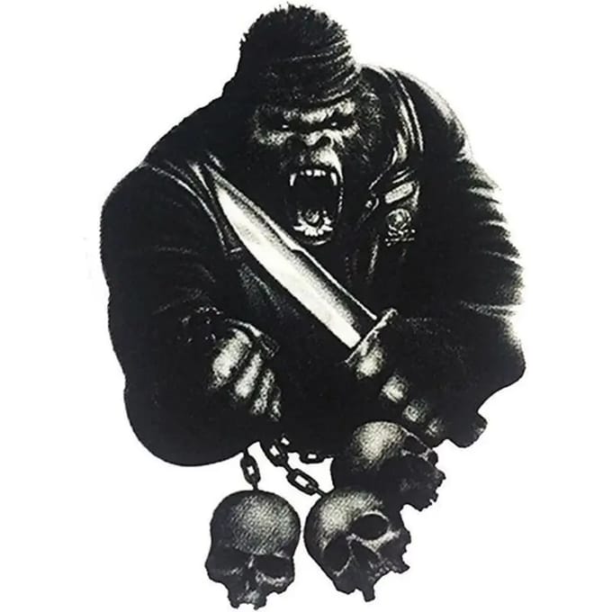 Stickers Lethal Threat Gorilla Skull