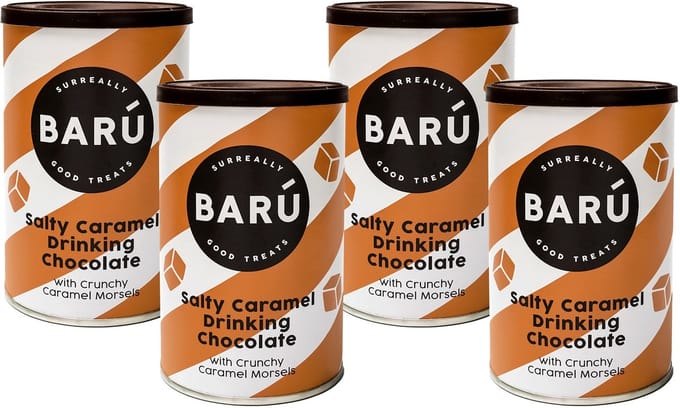 BARÚ Salty Caramel Drinking Chocolate - Instant Chocoladepoeder - 4 x 250g - 48 porties