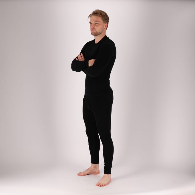 Xtreme - Heren thermo broek/shirt - Premium - Set - Zwart - Maat L - Thermokleding heren