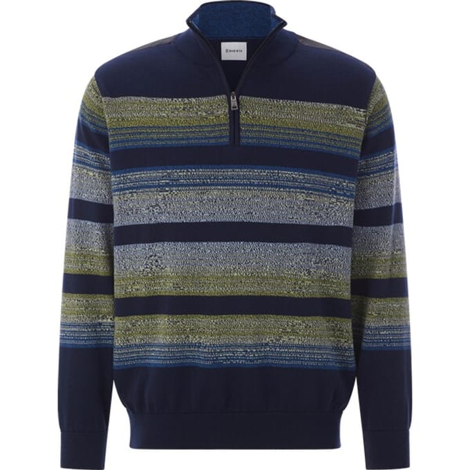 Babista herren Trui - 52/54 - donkerblauw - Plus Size