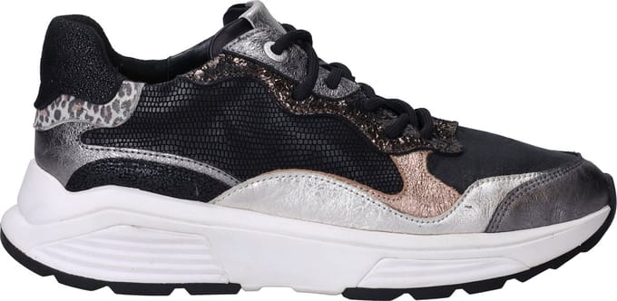 Xsensible Rainbow Sneakers - Textiel - Dames - Zwart - Maat 43