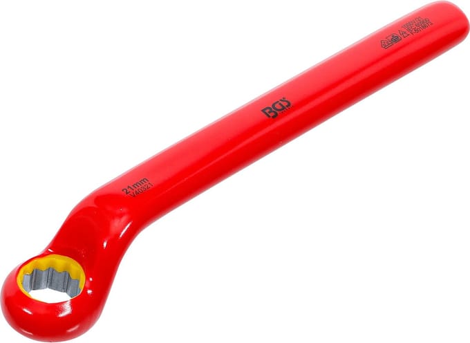 BGS Enkelvoudige VDE-ringsleutel - diep gebogen - 21 mm